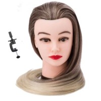 Mannequin Head for Hairstyling Practice with Table Clamp