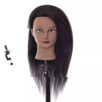  Real Hair Mannequin Head table clamp stand
