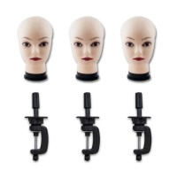 3 x Mannequin Heads & 3 x Head Clamps