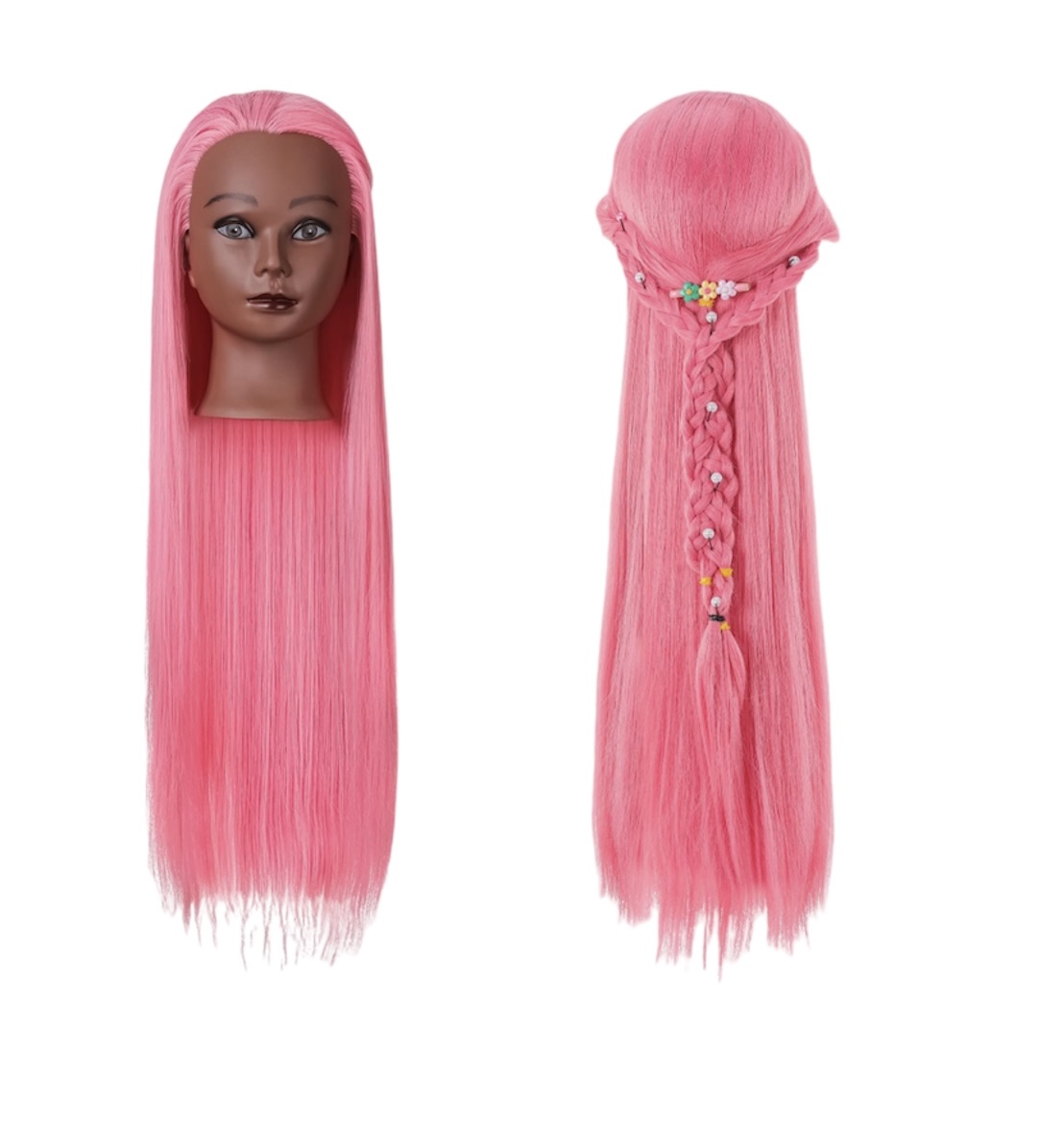 Radiant Rose Afro Mannequin Head - Image 3