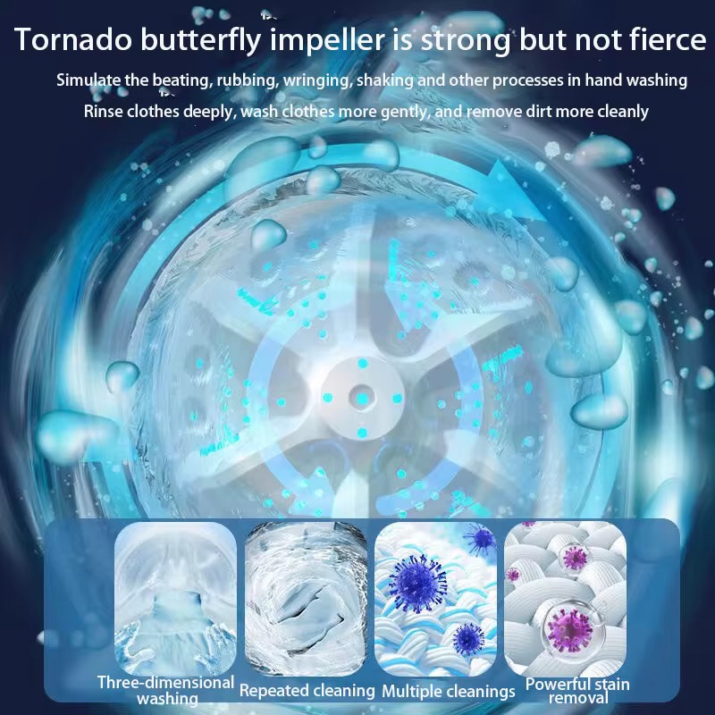 Space Saver Pro 4.5L All-in-One Washer Dryer-white - Image 5